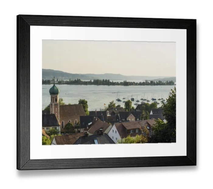 Framed Print : View from Horenberg Print, Lake Constance, Germany Framed Print : View from Horenberg Print, Lake Constance, Germany