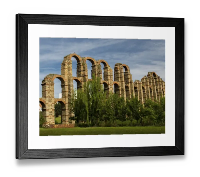 Framed Print : Print of the Miraculous Aqueduct Ruins Framed Print : Print of the Miraculous Aqueduct Ruins