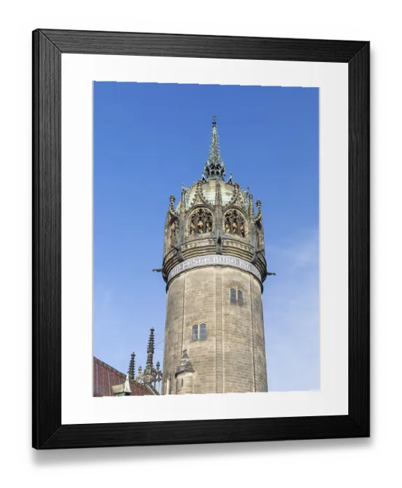 Framed Print : Wittenberg Castle Church Tower Print, Saxony-Anhalt, Germany Framed Print : Wittenberg Castle Church Tower Print, Saxony-Anhalt, Germany