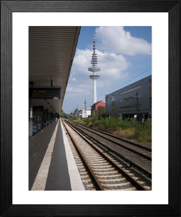 Framed Print : Hamburg TV Tower Print, Sternschanze Station Framed Print : Hamburg TV Tower Print, Sternschanze Station