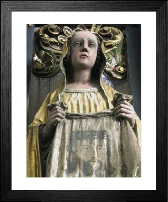 Framed Print : Saint Veronica and her Veil Print Framed Print : Saint Veronica and her Veil Print