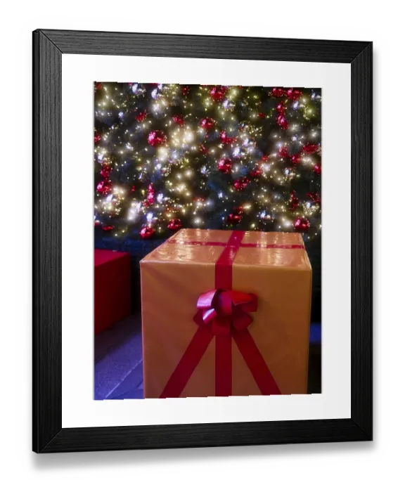 Framed Print : Christmas Parcel Print, Roermond, Netherlands Framed Print : Christmas Parcel Print, Roermond, Netherlands