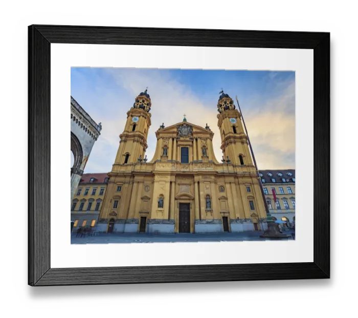 Framed Print : Theatine Church Print, Munich, Germany Framed Print : Theatine Church Print, Munich, Germany