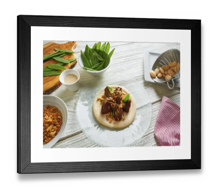 Framed Print : Iberia Iberico Pig Cheeks Print Framed Print : Iberia Iberico Pig Cheeks Print