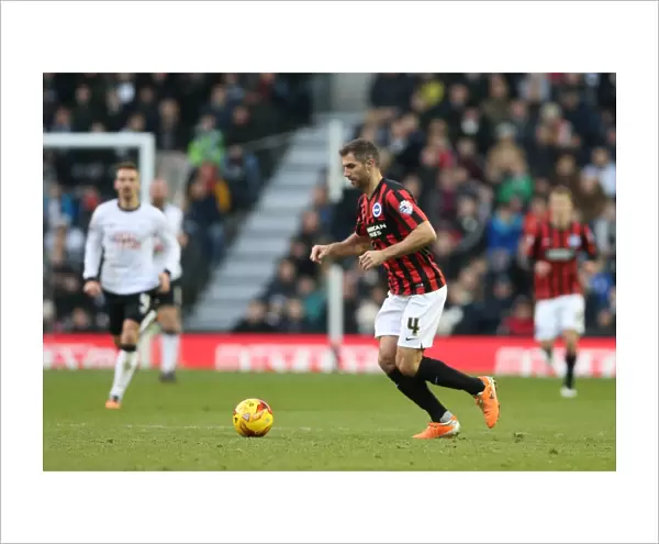 Aaron Hughes in Action: Derby County vs. Brighton and Hove Albion, Sky Bet Championship, iPro Stadium, December 6, 2014
