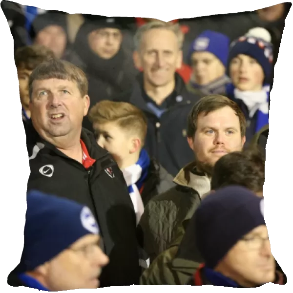 Brighton and Hove Albion Fans in Full Throat at Fulham Championship Match, December 2014