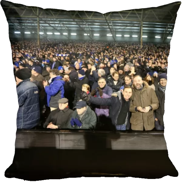 Brighton and Hove Albion Fans in Full Force: A Sea ofColors at Fulham's Craven Cottage (29DEC14)