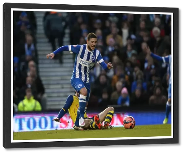 Brighton & Hove Albion's Jake Forster-Caskey in FA Cup Action vs Arsenal (2015)