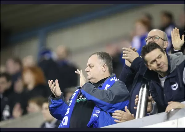 Brighton and Hove Albion Fans Epic Rivalry: A Passionate Showdown at Millwall's New Den (17MAR15)