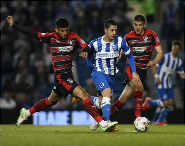 Brighton's Beram Kayal in Action Against Huddersfield Town (14APR15)