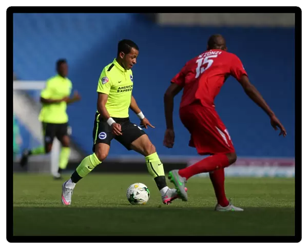 Brighton & Hove Albion vs Sevilla FC: Liam Rosenior in Action at the 2015 Pre-Season Friendly