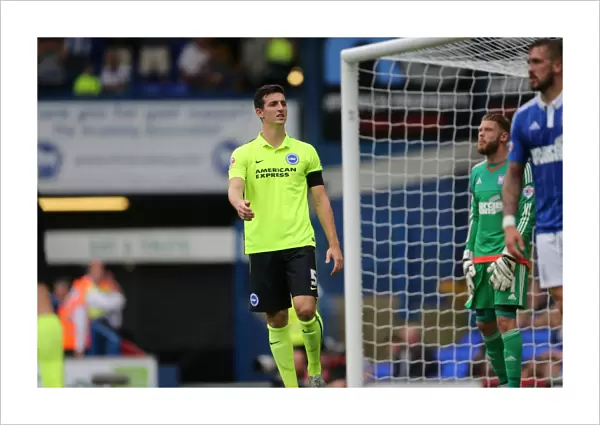 Lewis Dunk in Action: Ipswich Town vs. Brighton and Hove Albion, Sky Bet Championship (28.08.2015)