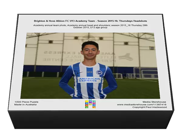 Brighton & Hove Albion FC U13 Academy Team - Season 2015-16: Thursdays Headshots