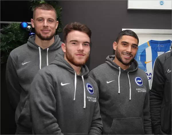 2019 / 20 Season: Player Signing Session with Neal Maupay, Dale Stephens, Aaron Connolly, and Adam Webster at Amex Stadium