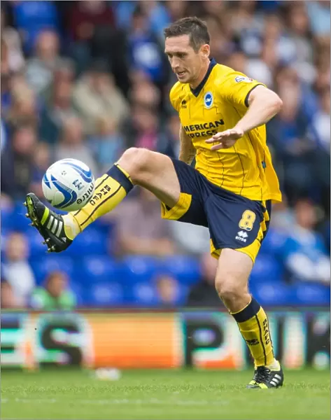 Brighton & Hove Albion's Andrew Crofts in Action Against Birmingham City, Sky Bet Championship 2013