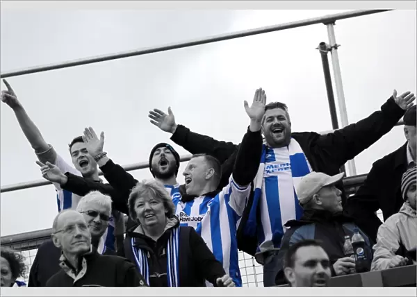 Electric Atmosphere: Brighton and Hove Albion Away Days 2013-14 - Yeovil Town Crowd Shots