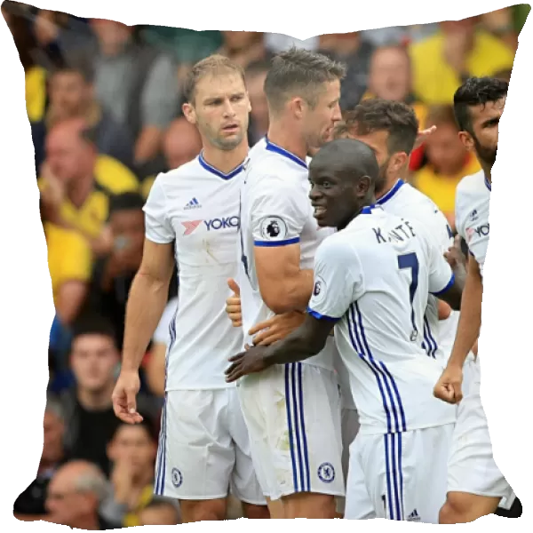 Diego Costa Scores Chelsea's Second Goal vs. Watford in Premier League 2016-17 - John Walton / PA Wire