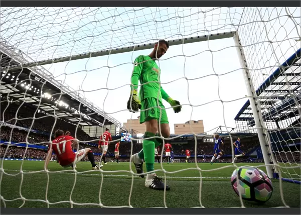 Dejected De Gea: Chelsea's Goal Past Manchester United at Stamford Bridge (Premier League)