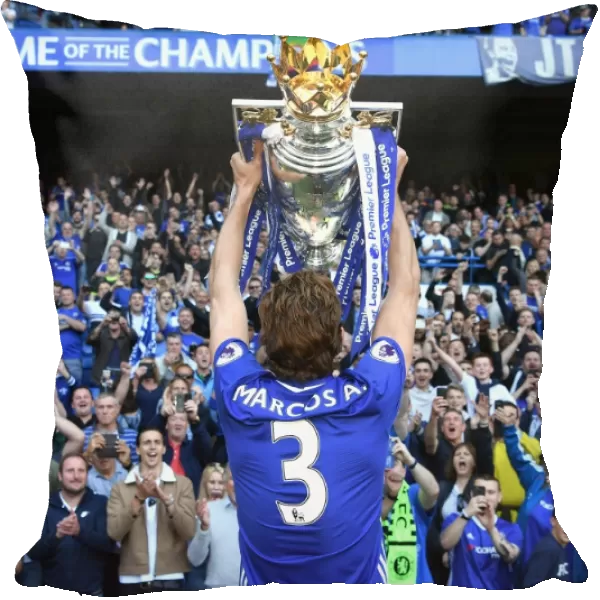 Chelsea's Marcos Alonso Celebrates Premier League Title Win at Stamford Bridge