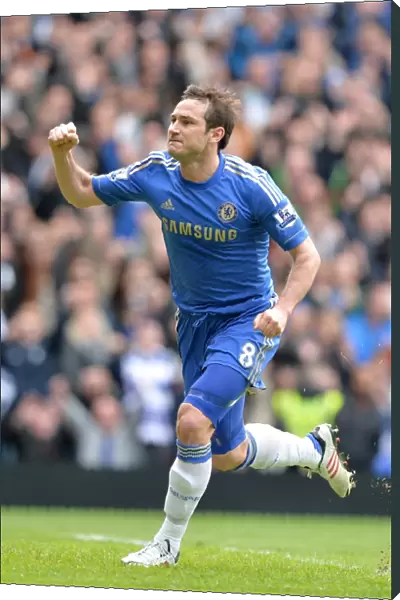 Chelsea's Frank Lampard: Double Delight as He Celebrates Second Goal Against Swansea City (April 28, 2013)