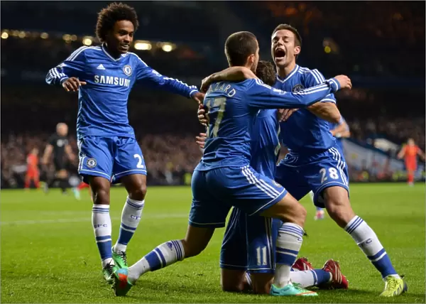 Eden Hazard Scores First Goal: Chelsea vs. Liverpool (December 29, 2013)