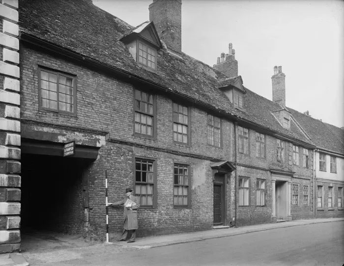Framed Print : Print of Burnham House, Kings Lynn, Norfolk, 1942 Framed Print : Print of Burnham House, Kings Lynn, Norfolk, 1942
