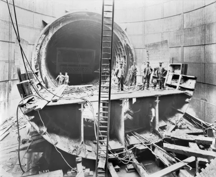 Framed Print : Rotherhithe Tunnel Excavation Print Framed Print : Rotherhithe Tunnel Excavation Print