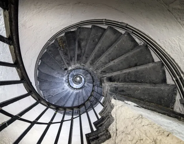 Framed Print : Print of Monument's Central Staircase Framed Print : Print of Monument's Central Staircase