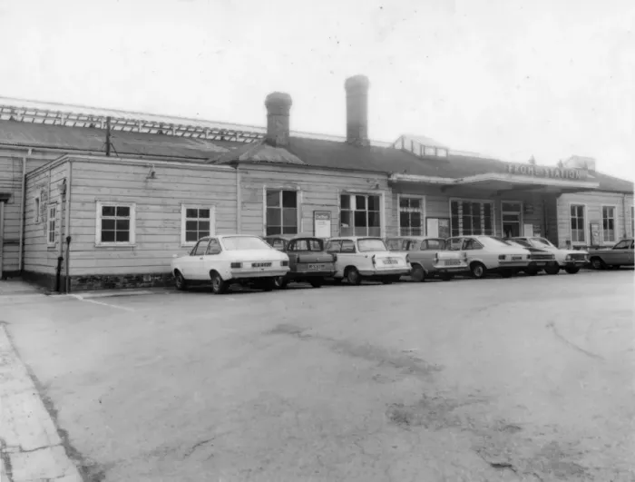 Framed Print : Print of Frome Station, Somerset, c. 1970