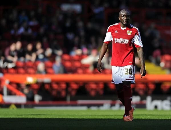 Bristol City's Nyron Nosworthy in Action against Swindon Town, Sky Bet League One, 2014