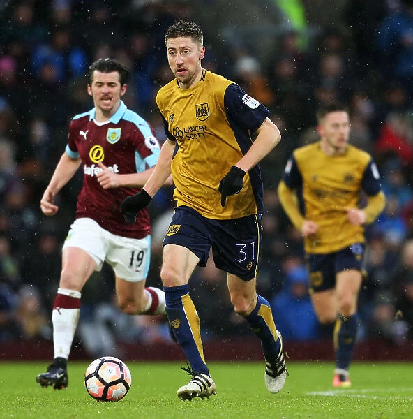 Burnley vs. Bristol City: Clash Between Jens Hegeler and Joey Barton at Turf Moor, FA Cup Fourth Round