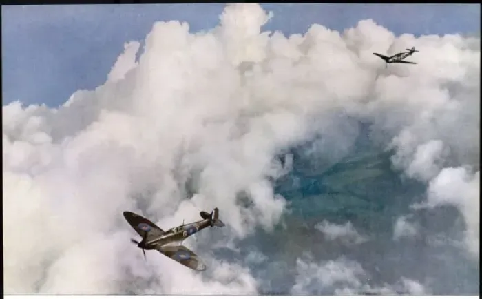 Framed Print : Me 109 Versus Spitfire Print Framed Print : Me 109 Versus Spitfire Print