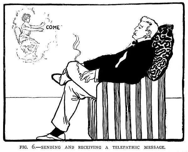 ESP, sending and receiving a telepathic message Date: 1900