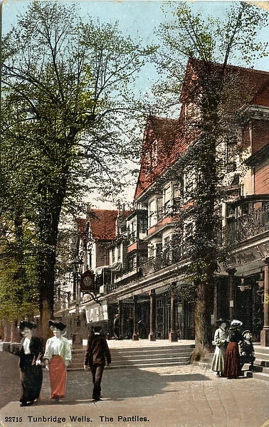 1900s, The, Pantiles, Tunbridge, Wells, Kent, England, history, historical