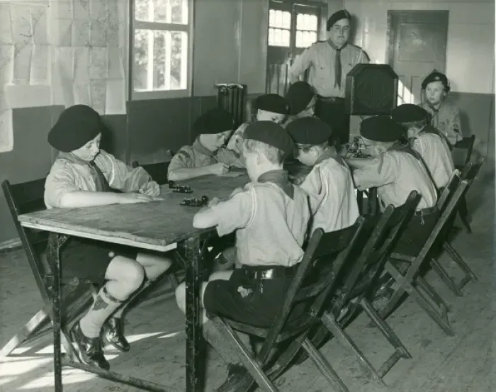 Framed Print : Boy Scouts Learning Morse Code Print, 1950 Framed Print : Boy Scouts Learning Morse Code Print, 1950