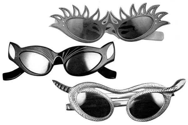 1950s Novelty Sunglasses Print, Art Prints, Posters
