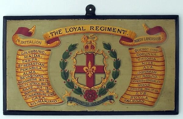 1st Battalion, The Loyal North Lancashire regimental drum