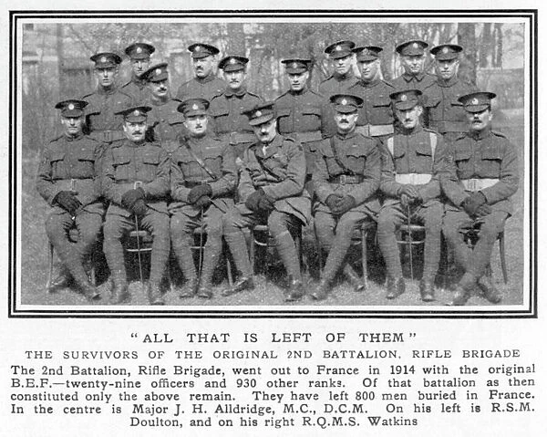 2nd Battalion, Rifle Brigade survivors