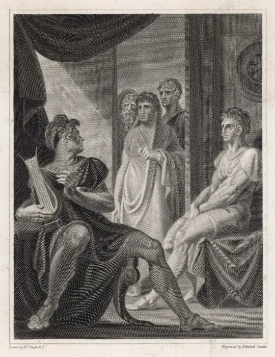 Framed Print : Achilles and Delegates in his Tent, Print Framed Print : Achilles and Delegates in his Tent, Print