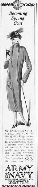 Advert for an attractive Spring coat from Army