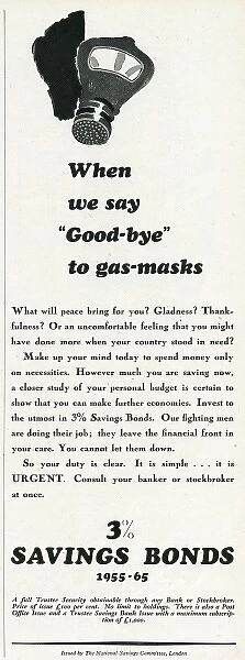 Advert for buying 3% savings bonds in WW2 1942
