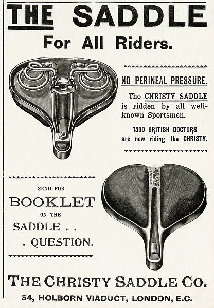 Advert for Christy Saddles Co. 1897