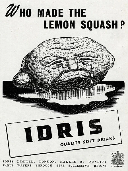 Advert for Idris quality soft drinks 1944