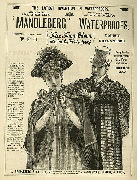 Advertisement, Mandleberg Waterproofs