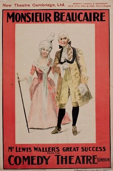 Advertisement for Monsieur Beaucaire, Comedy Theatre