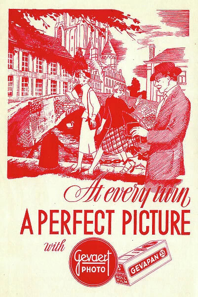 Advert, A Perfect Picture with Gevaert Photo Film