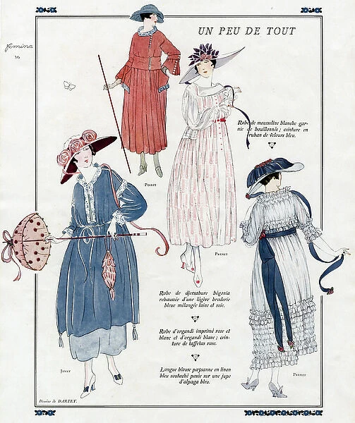 Advertisement for Poiret, Premet and Jenny fashions