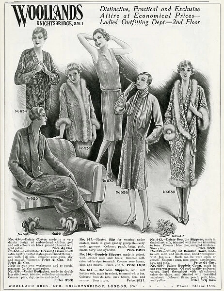 Advert for practical womens clothing 1929