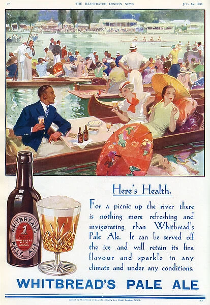 Advert for Whitbread Pale Ale