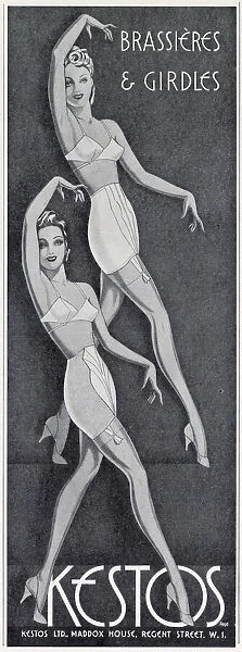 Advertisement for womens undergarments. Date: 1940